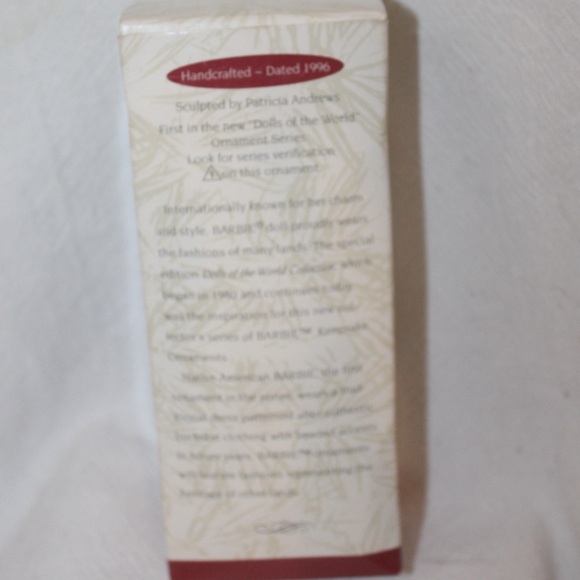 Barbie Native American Vintage Keepsake Ornament by Hallmark NEW 1996 - Picture 5 of 9